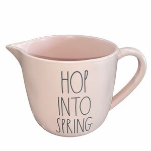 NWT Rae Dunn Pink Hop Into Spring Measuring Cup